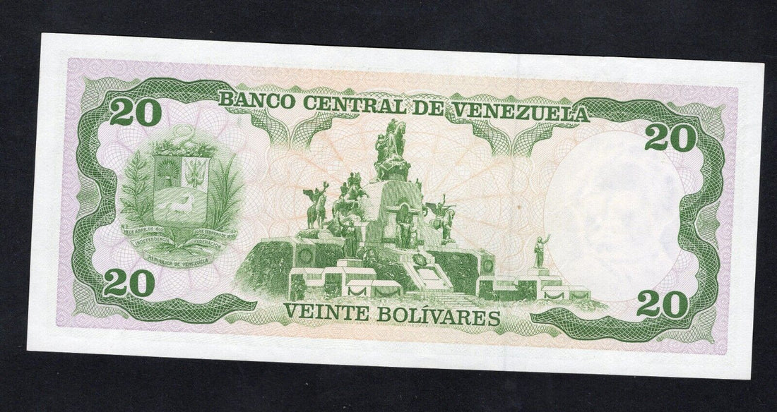 VENEZUELA 20 Bolivares Banknote (P-63e) 1990 UNC/D11 - worldbanknote