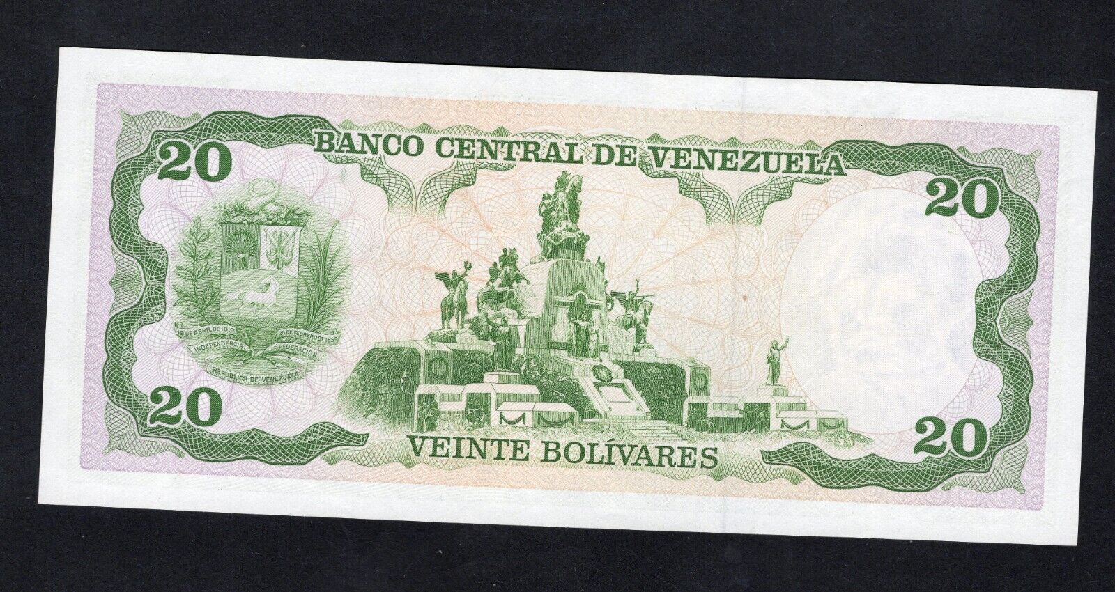 VENEZUELA 20 Bolivares Banknote (P-63e) 1990 UNC/D11 - worldbanknote