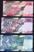 KENYA  set of 5 notes: 50,100,200, 500, 1000  SHILLINGS 2019/2024 UNC