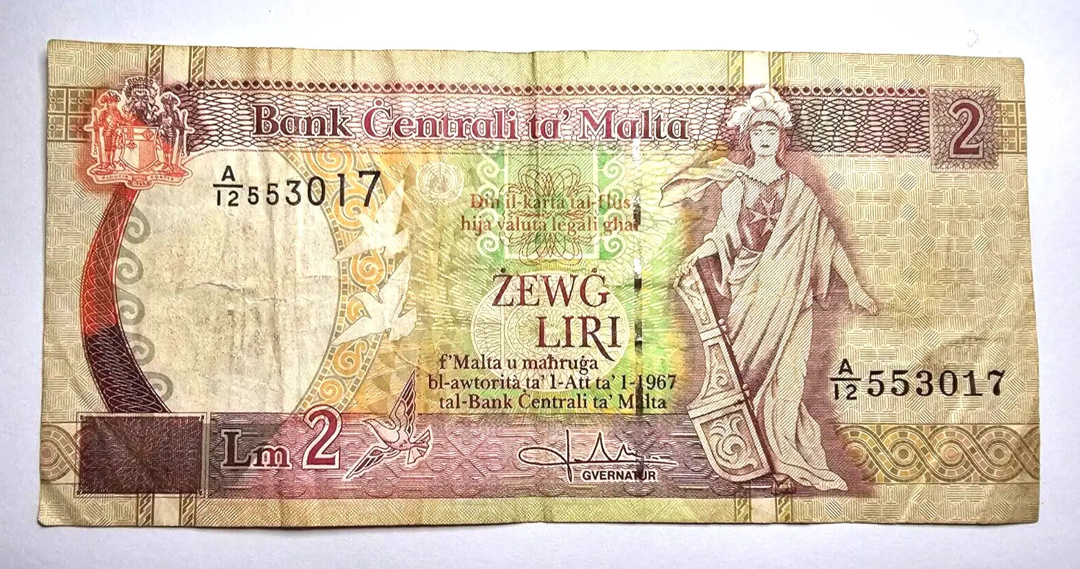 malta 2 liri very fine  1967 /ref d24