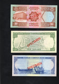 1978 SPECIMEN BAHRAIN BANKNOTES 100 FILS,1/4,1/2,1,5,10,20 DINARS UNC/D10