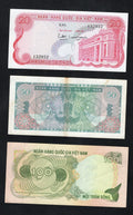 set of 5 notes:South Vietnam 20 to 1000 Dong 1970  Used/ref d5