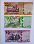 Lesotho _ set 5 banknotes 10 20 50 100 200 Maloti 2021 UNC