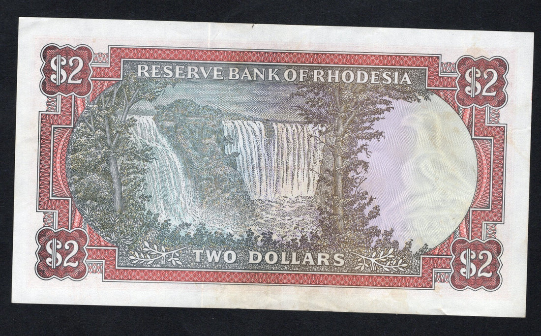 Rhodesia 2 Dollar Used /d11