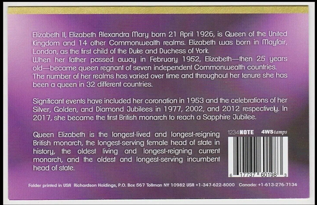 Queen Elizabeth II Banknote Bahamas 1/2 Dollar with folder - worldbanknote