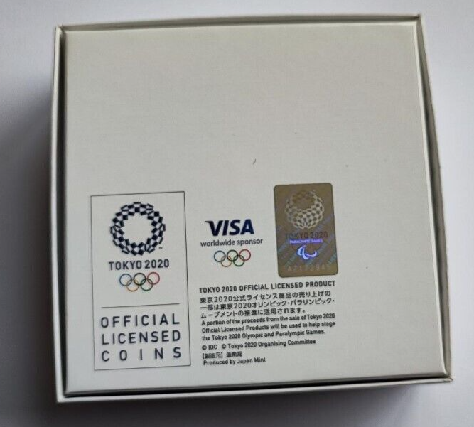 Tokyo Paralympic 2020 Game Wheelchair Tennis 1000Yen Silver Proof Coin - worldbanknote