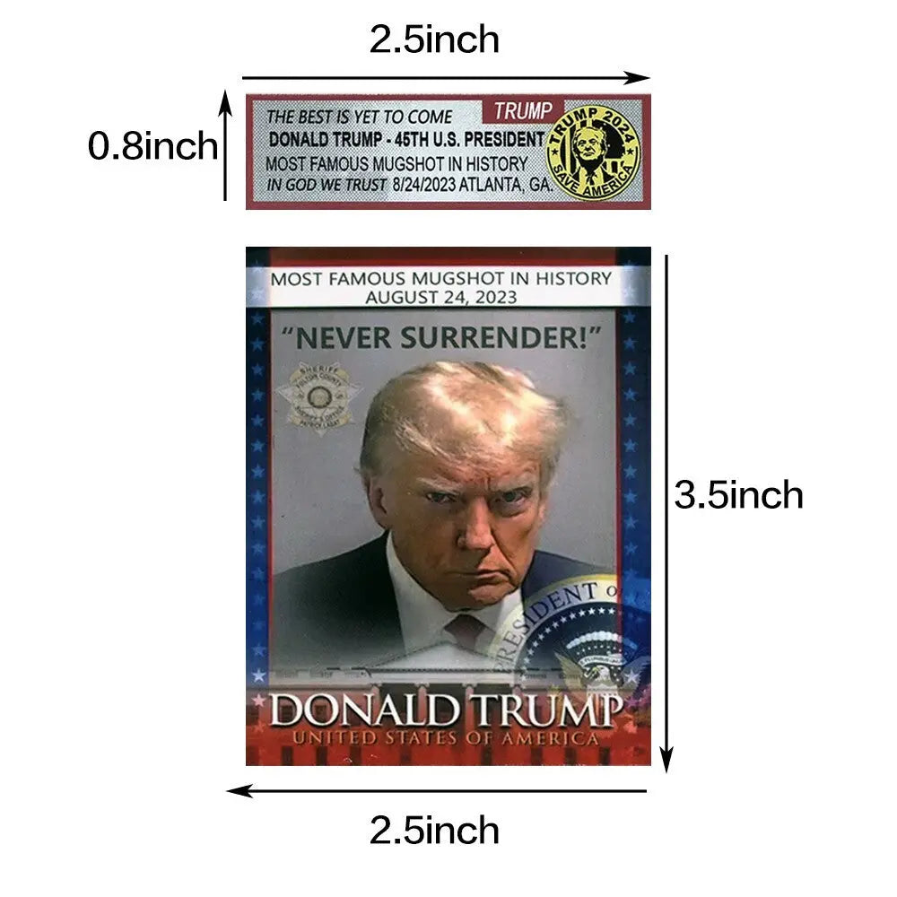 Trump Mugshot Collector Card