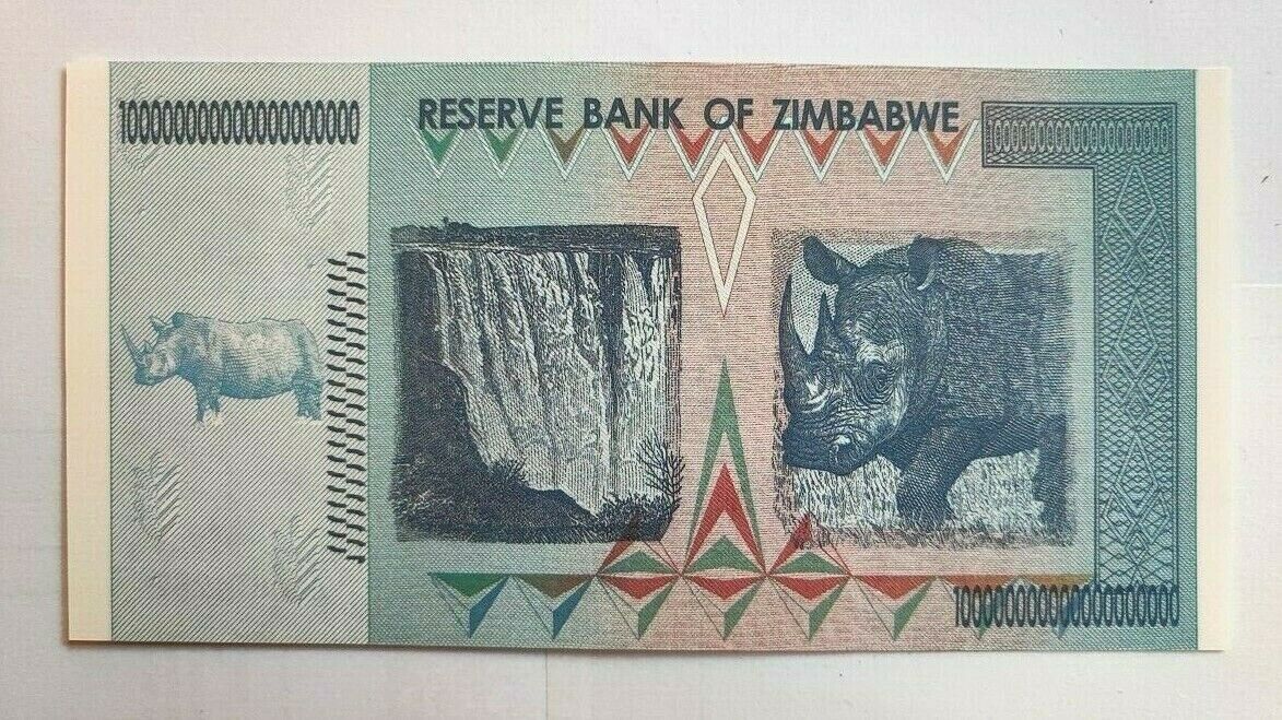 Zimbabwe 100 Quintillion Dollars Banknote/Non Currency/Fantasy Note - worldbanknote