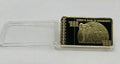 Gold plated Zimbabwe Five Octillion Dollar bar Gold Clad Bullion Bar - worldbanknote