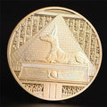 Gold Plated Egypt Soul Keeper Anubis Coin Commemorative
