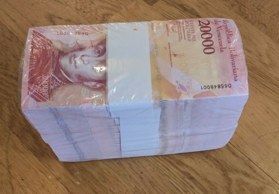 VENEZUELA 20000 20,000 Fuerte 2017 x 1000 Full Brick Bundle LOT UNC - worldbanknote