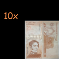10 PCS VENEZUELA 20 BOLIVARES DIGITALES, 2021 UNC (20.000.000 BOLIVARES) - worldbanknote