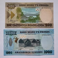 RWANDA Complete Set 2013-15 500 1000 2000 5000 Francs UNC Banknote P-38 39 40 41