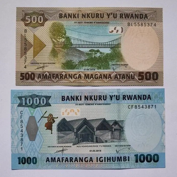 RWANDA Complete Set 2013-15 500 1000 2000 5000 Francs UNC Banknote P-38 39 40 41