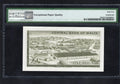 BACK OF Malta 1 Pound Banknote 1967 First Run Low Serial Number P29a PMG65 EPQ