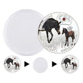 Souvenir Gifts Endangered Animal Species Grevy's Zebra Silver Plated Coin - worldbanknote