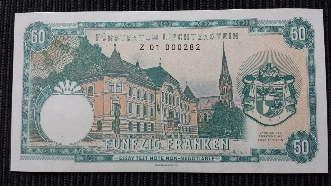 LIECHTENSTEIN 50 Francs   FANTASY Banknote