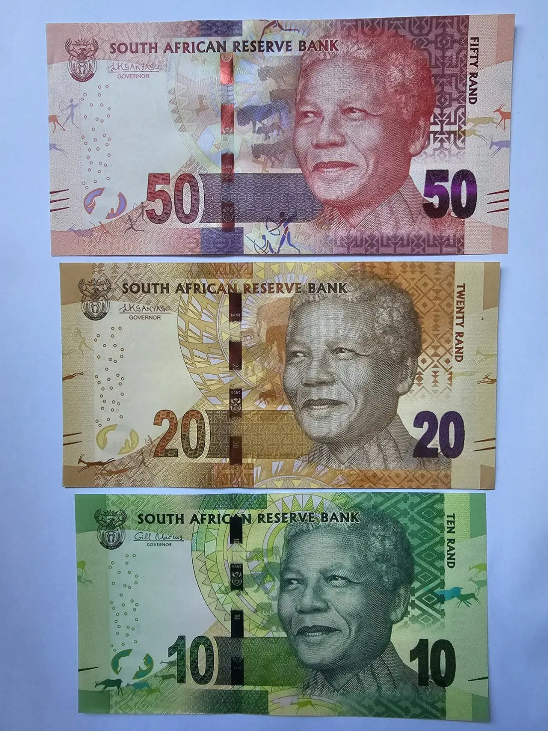 SOUTH AFRICA 10 20 50 100 200 Rand 2015 P-138b-142b UNC /W1