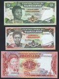 Set of 3 Swaziland Banknotes(1,2,5 Emalangeni ) VF/F10