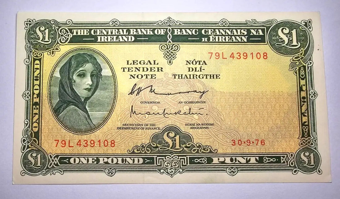 Ireland Lady Lavery 1 pound Note 1976 UNC/B2