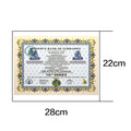 1 PC Great Myrillion Containers zimbabwe Banknote certificate 30003 Zeros Gift