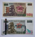 ZIMBABWE SET 5 Pcs 10,50,100,500 & 1000 Dollars 1994-1997/ref d8 - worldbanknote