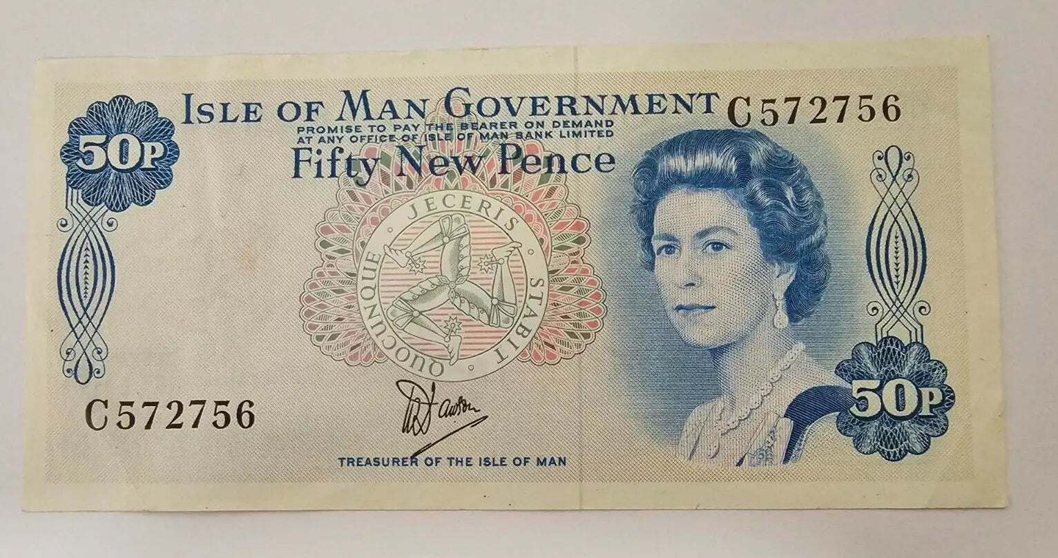 Isle of Man 50p pence  very fine 1979 / ref d2