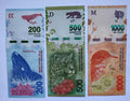 ARGENTINA Set 6 Pcs 20-50-100-200-500-1000 Pesos (2017/2020) UNC, P-361/366