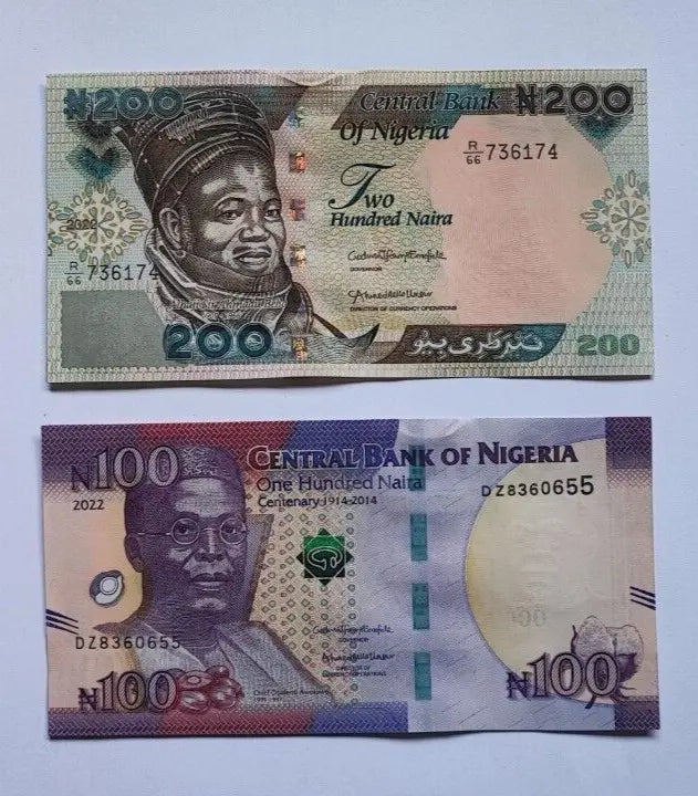 NIGERIA NEW 100 200 500 1000Naira  UNCIRCULATED  BANKNOTES 2014/2022