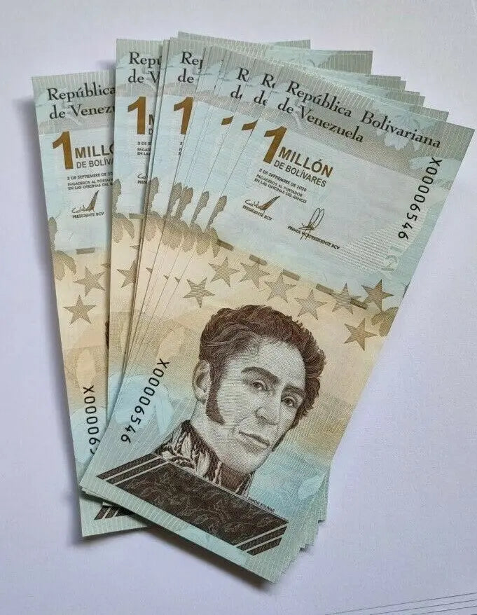 2020/21 One (1) UNC Venezuela Replacement X Serial Banknotes 1 Million Bs P114