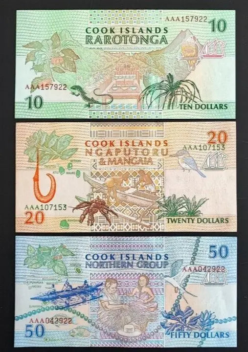 COOK ISLANDS 3 DOLLARS (P NEW) N. D. (2021)  UNC