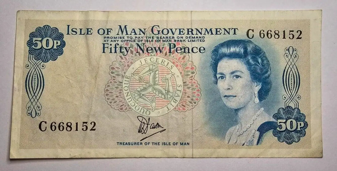 Isle of Man 50p pence  very fine 1979 / ref d23