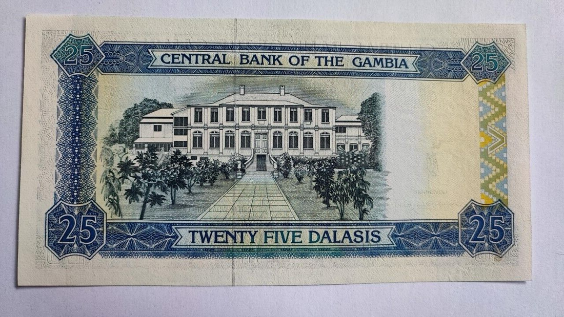 GAMBIA 25 dalasis P11c Uncirculated - worldbanknote