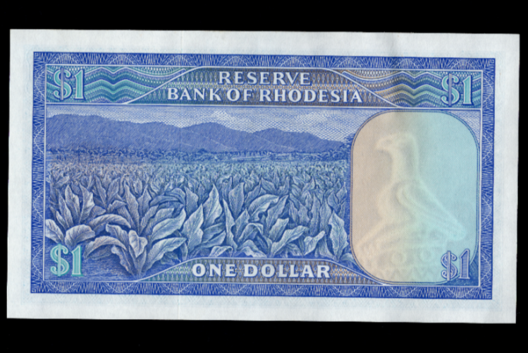 Rhodesia 1 Dollar UNC ~ P38/ref d4 - worldbanknote