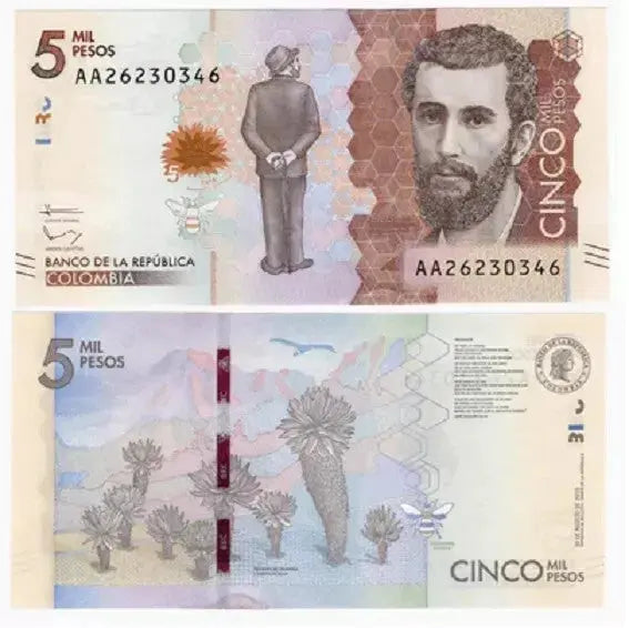 Colombia 5000 Pesos 2015 UNC