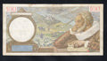 back of FRANCE 100 Francs Banknote (1941) Very Fine /d15