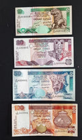 Sri Lanka 10 20 50 100 UNC Banknote