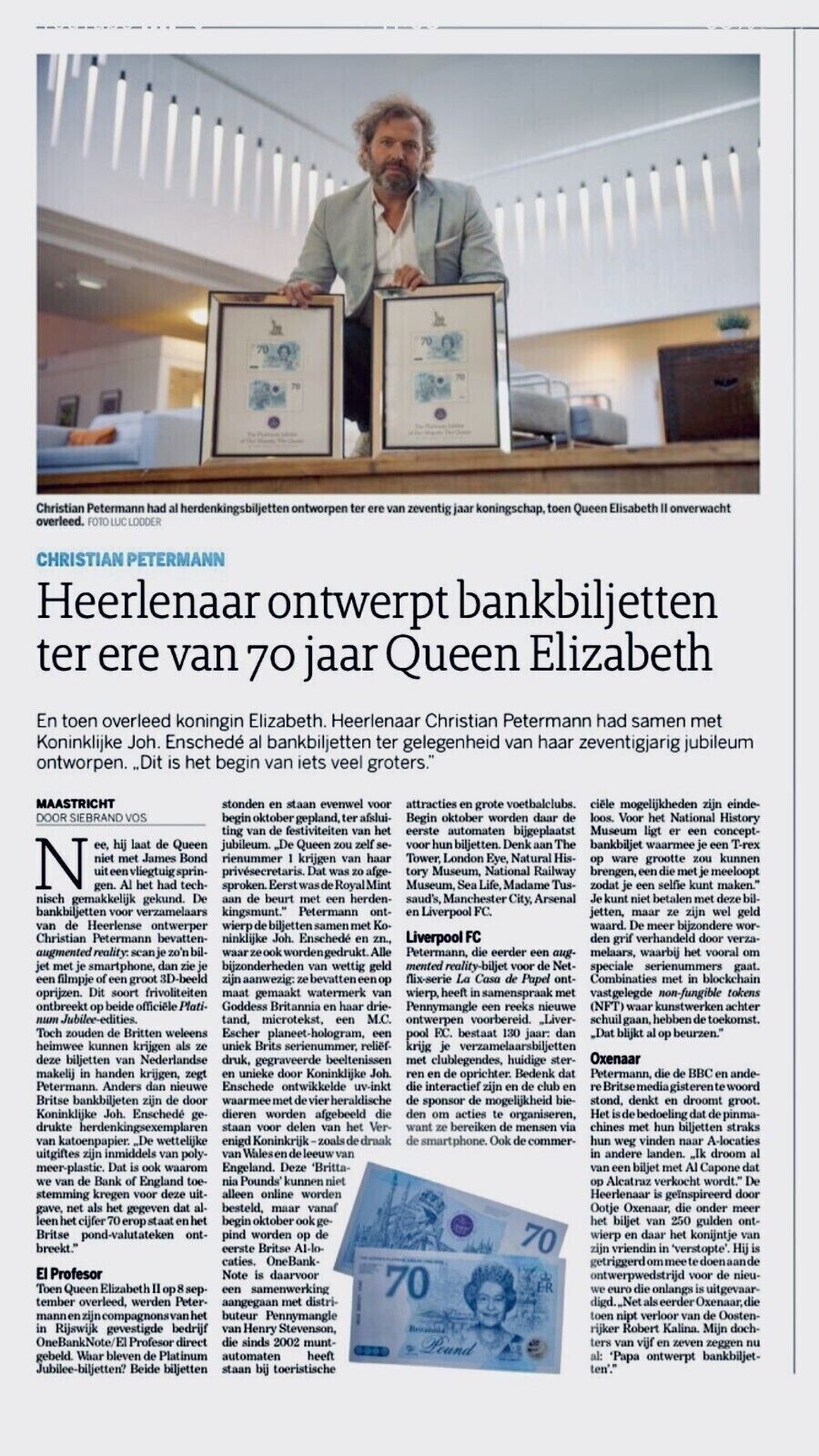 2 NOTES SET THE QUEEN'S PLATINUM JUBILEE 2022 BRITANNI COMMEMORATIVE BANKNOTE - worldbanknote