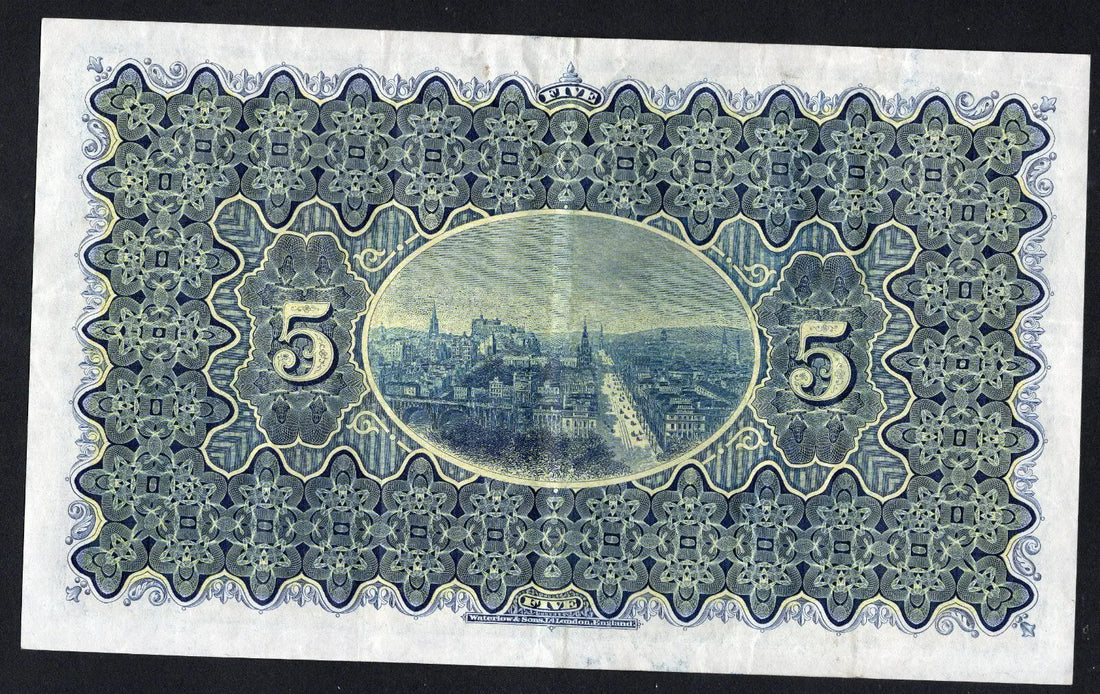 front of Scotland, National Bank of Scotland, £5, 1-12-1955 XF/G5