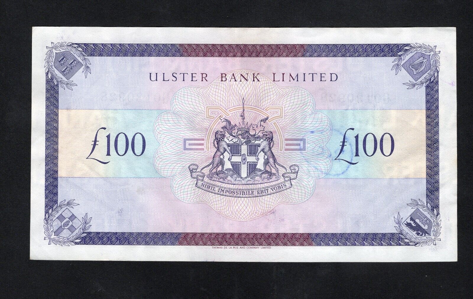 IRELAND Ulster Bank Ltd £100 Banknote (1990) P.334a EF/RD10 - worldbanknote