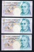 BACK OF 3XBANK OF ENGLAND SIG. KENTIFIELD  £5 Pounds UNC/ d15
