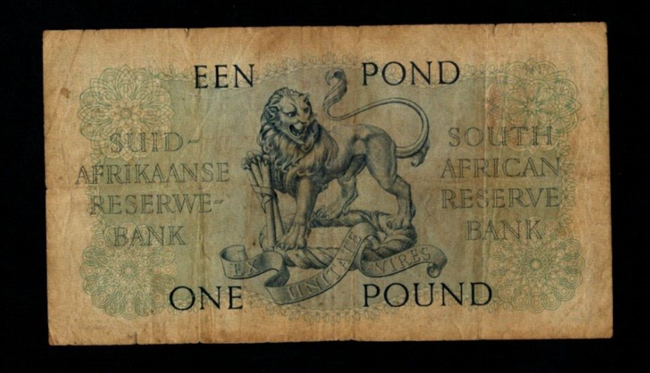 SOUTH AFRICA 1 POUND 1951 Used/ref b4 - worldbanknote