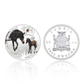 Souvenir Gifts Endangered Animal Species Grevy's Zebra Silver Plated Coin - worldbanknote