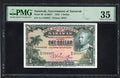 FRONT OF Sarawak Government of Sarawak 1 Dollar 1935 KNB27 BWC P-20 PMG 35