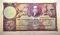 SCOTLAND COMMERCIAL BANK LTD 5 POUNDS (PS333) 1955 EF/ref b1
