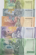 2022 Indonesia Set 5 Pcs 1000 2000 5000 10000 20000 Rupiah UNC