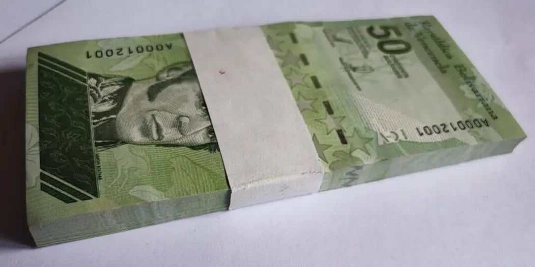 Venezuela 50 Bolivar Digitales Price Per Note
