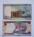NIGERIA NEW 100 200 500 1000Naira  UNCIRCULATED  BANKNOTES 2014/2022