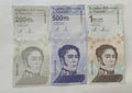 2020 Venezuela Bolivares Set $200,000 & $500,000$ 1000,000 Unc