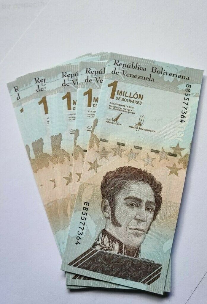 50xVENEZUELA One Million Bolivares note UNC 2020 pick NEW - worldbanknote